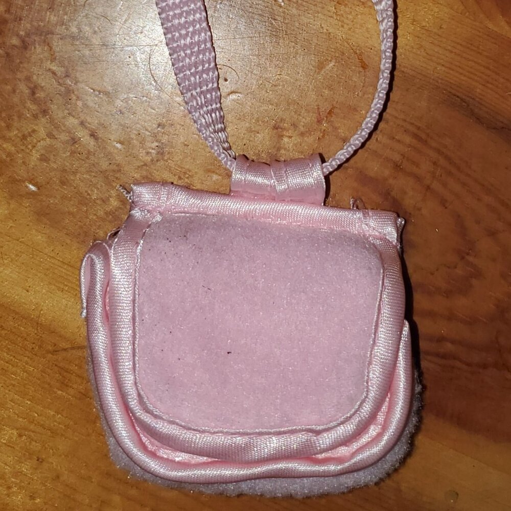 Doll Pink Fuzzy Fur Satin Trim Purse Satchel Tote Barbie Generation Girl Bratz
